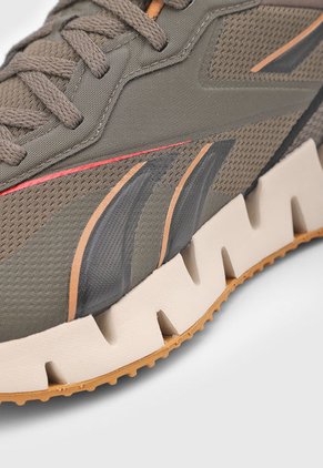 Tenis Running Café-Marrón-Beige Reebok Zig Dynamica 4