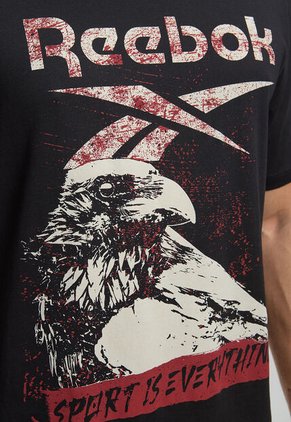 Camiseta Reebok Eagle Graphic Negro