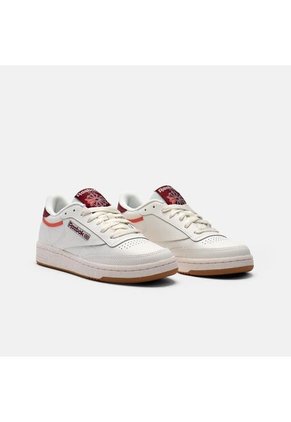 Tenis Reebok Mujer Club C 85 - Blanco - Vinotinto