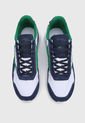 Tenis Lifestyle Blanco-Azul Navy-Verde Reebok Classics Leather Legacy AZ de Reebok