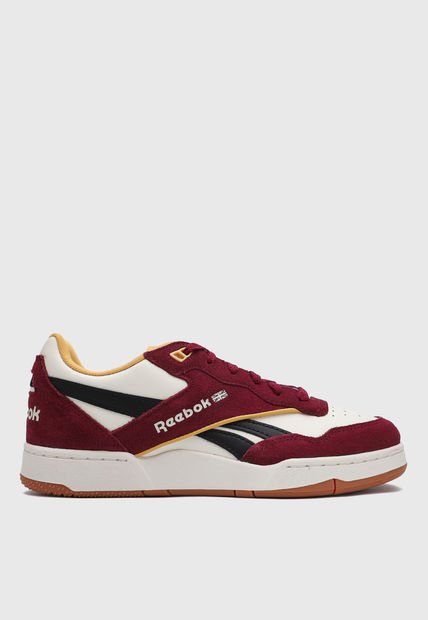 Tenis Lifestyle Blanco-Borgoña-Dorado Reebok Classics BB 4000 II