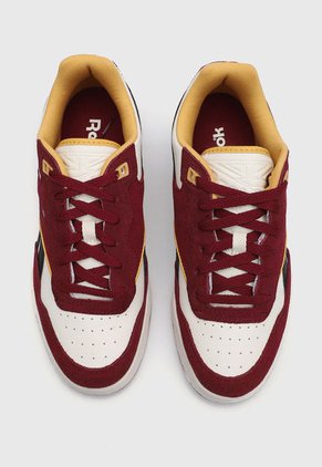 Tenis Lifestyle Blanco-Borgoña-Dorado Reebok Classics BB 4000 II