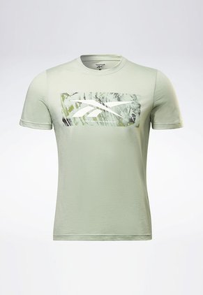 Camiseta Verde-Blanco-Negro Reebok Graphic Series
