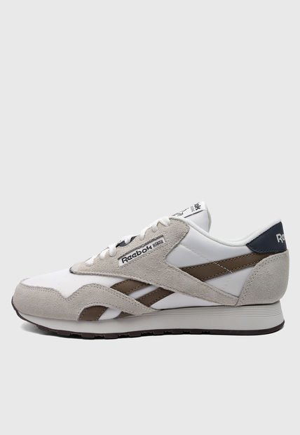 Tenis Lifestyle Marfil-Beige-Marrón Reebok Classic Nylon