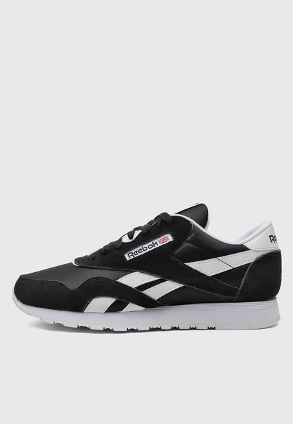 Tenis Lifestyle Negro-Blanco Reebok Classic Nylon