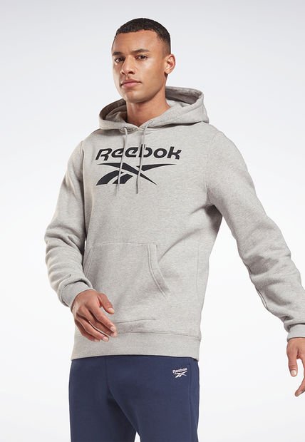 Hoodie Gris-Negro Reebok