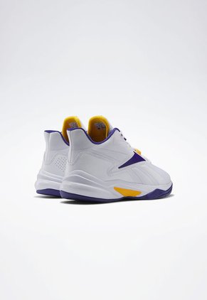 Tenis Basketball Blanco-Violeta-Mostaza Reebok More Buckets