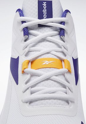 Tenis Basketball Blanco-Violeta-Mostaza Reebok More Buckets