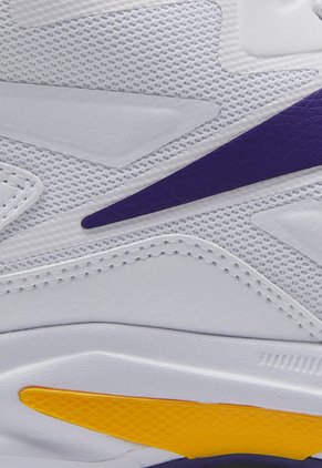 Tenis Basketball Blanco-Violeta-Mostaza Reebok More Buckets