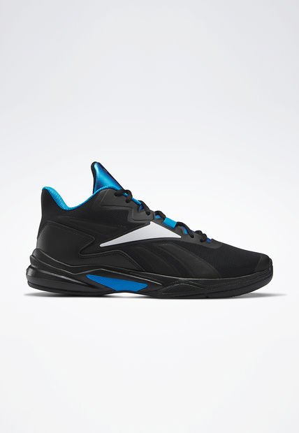 Tenis Basketball Negro-Blanco-Azul Reebok More Buckets