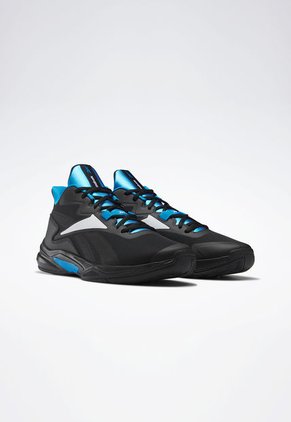 Tenis Basketball Negro-Blanco-Azul Reebok More Buckets