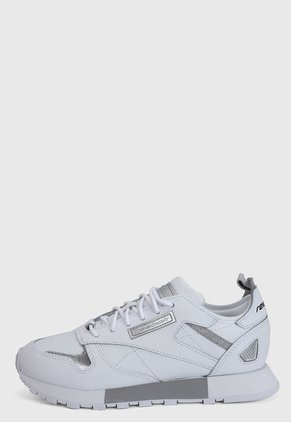 Tenis Lifestyle Blanco-Plateado Reebok Classic Leather