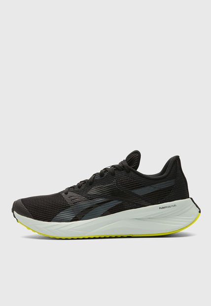 Tenis Running Negro-Blanco-Amarillo Neón Reebok Energen Tech Plus