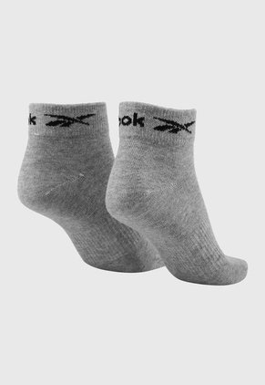 Medias X3 Blanco-Negro-Gris Reebok