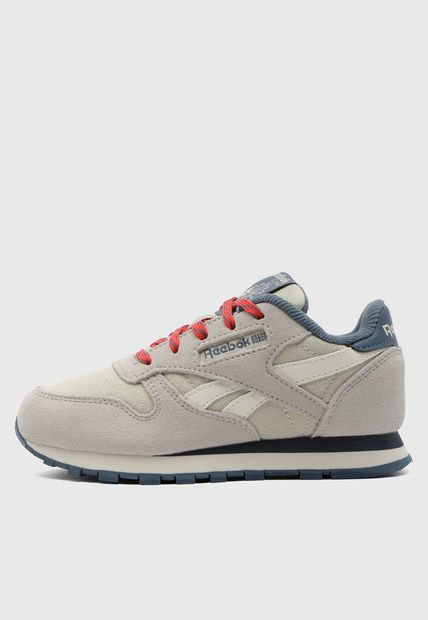 Tenis Lifestyle Beige-Azul Raf-Blanco Reebok Classic Leather