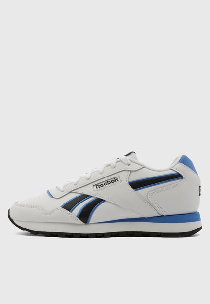 Tenis Lifestyle Blanco-Negro-Azul Reebok Glide
