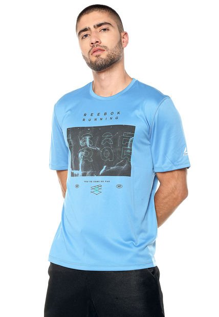 Camiseta Azules Reebok Re SS Tee
