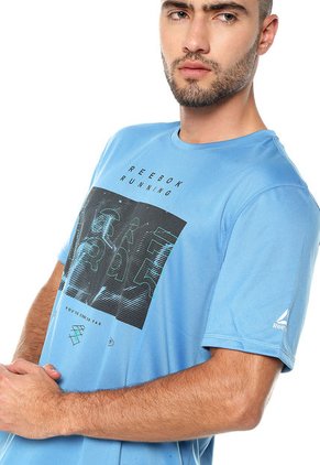 Camiseta Azules Reebok Re SS Tee