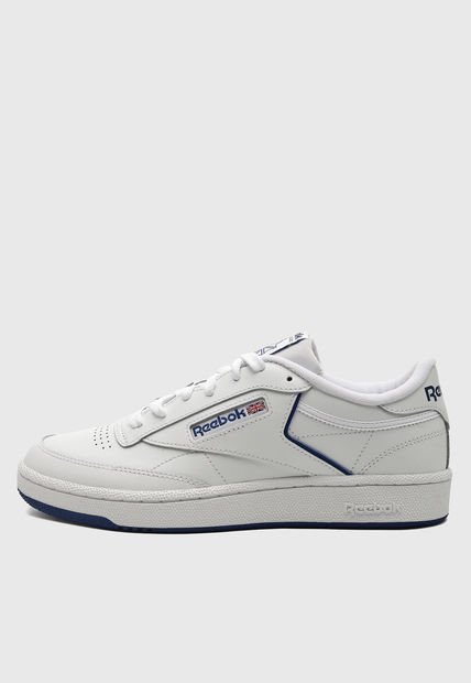 Tenis Lifestyle Blanco-Azul Reebok Club C 85