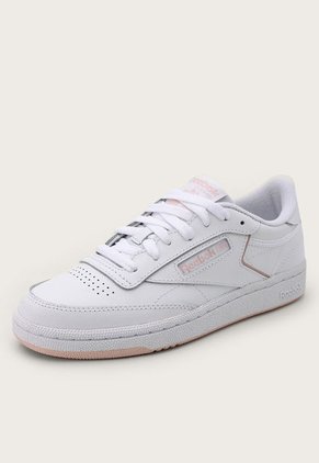 Tenis Lifestyle Blanco-Palo Rosa Reebok Classics Club C 85
