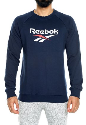 Buzo Azul Reebok Cl V Unisex Crew