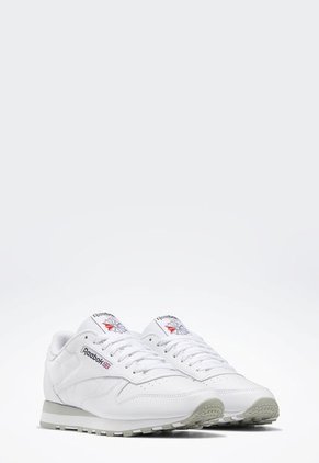 Tenis Lifestyle Blanco-Gris Reebok Classics Classic Leather