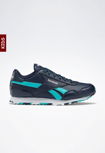 Tenis Lifestyle Azul-Turquesa-Blanco Reebok Kids Royal Classic Jog 3