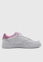 Tenis Lifestyle Beige-Lila Claro Reebok Court Advance Bold de Reebok