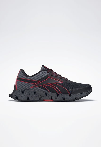 Tenis Running Negro-Gris-Rojo Reebok Zig Dynamica 2 Adventure