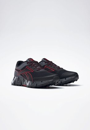 Tenis Running Negro-Gris-Rojo Reebok Zig Dynamica 2 Adventure