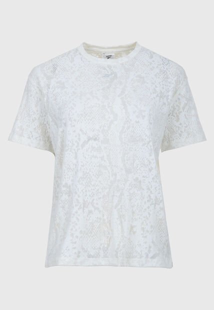 Camiseta Reebok Burnout Blanco