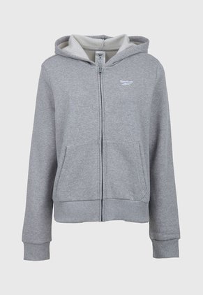 Hoodie Reebok Identity Sl Fleece Fz Gris