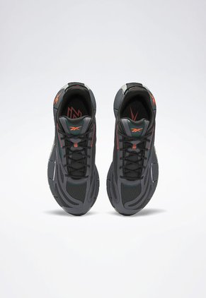 Tenis Running Gris-Naranja Neón-Verde Reebok Zig Kinetica 2.5