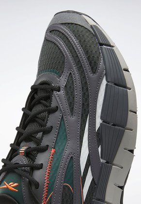 Tenis Running Gris-Naranja Neón-Verde Reebok Zig Kinetica 2.5