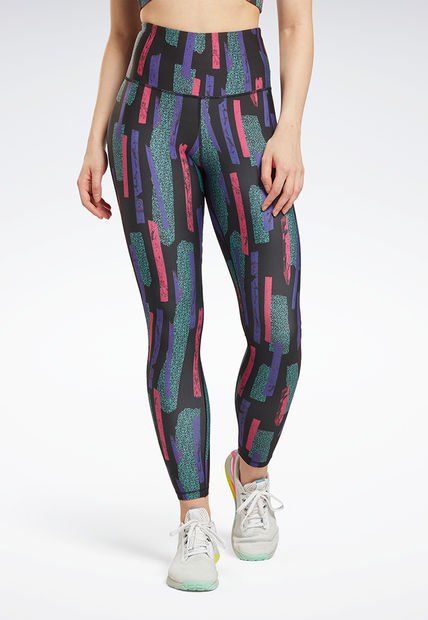 Leggings Negro-Multicolor Reebok MYT