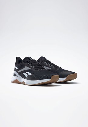 Tenis Training Negro-Blanco-Café Reebok Nanoflex V2