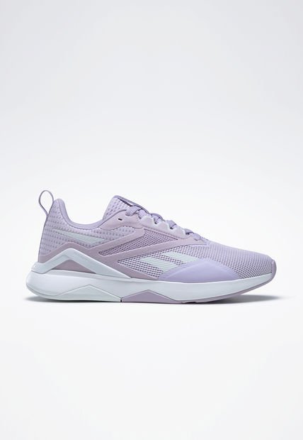 Tenis Training Lila-Blanco-Gris Reebok Nanoflex V2