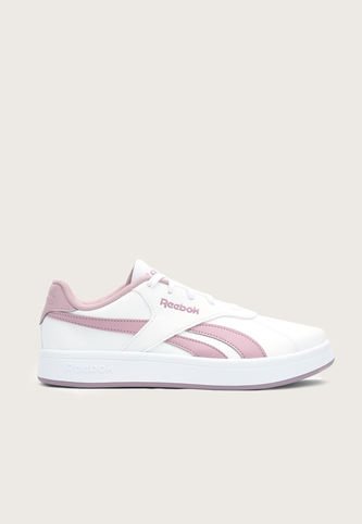 Tenis Running Blanco-Palo Rosa Reebok Kids AM Court Reebok