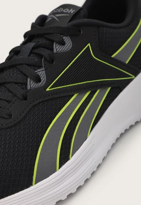 Tenis Running Negro-Amarillo Neón-Blanco Reebok Lite 3