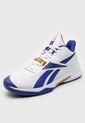 Tenis Basketball Blanco-Azul-Café Reebok More Buckets de Reebok