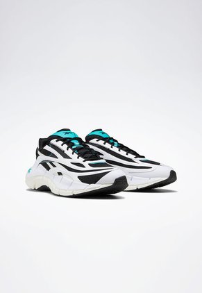 Tenis Running Blanco-Negro-Verde Reebok Zig Kinetica 2.5