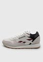Tenis Lifestyle Beige-Negro-Vinotinto Reebok Classic Leather de Reebok