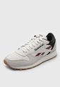 Tenis Lifestyle Beige-Negro-Vinotinto Reebok Classic Leather de Reebok