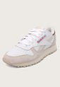 Tenis Lifestyle Blanco-Beige-Borgoña Reebok Classics Classic Leather de Reebok