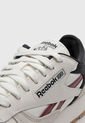 Tenis Lifestyle Beige-Negro-Vinotinto Reebok Classic Leather de Reebok