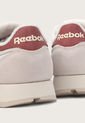 Tenis Lifestyle Blanco-Beige-Borgoña Reebok Classics Classic Leather de Reebok