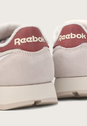 Tenis Lifestyle Blanco-Beige-Borgoña Reebok Classics Classic Leather