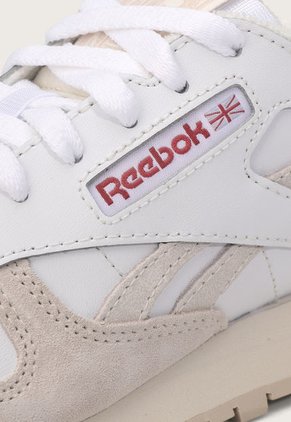 Tenis Lifestyle Blanco-Beige-Borgoña Reebok Classics Classic Leather