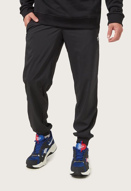 Pantalón Sudadera Negro Reebok Essentials Woven Cuffed