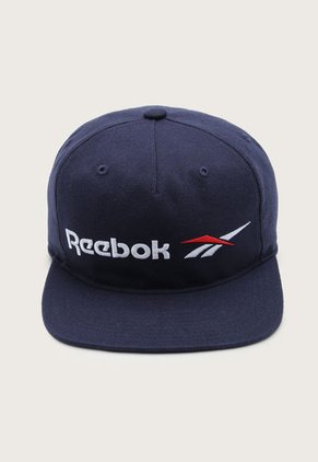 Gorra Azul Navy-Blanco-Rojo Reebok Classics CL Vector Flat Peak